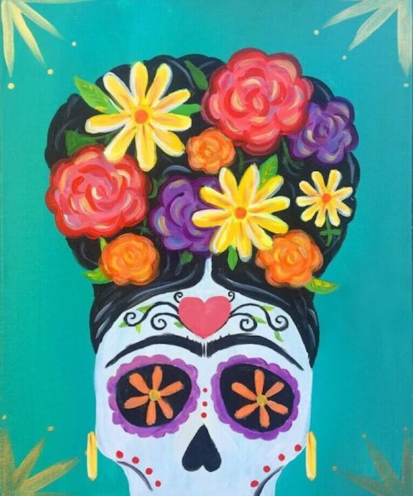 Day of the Dead Frida Kahlo painting class